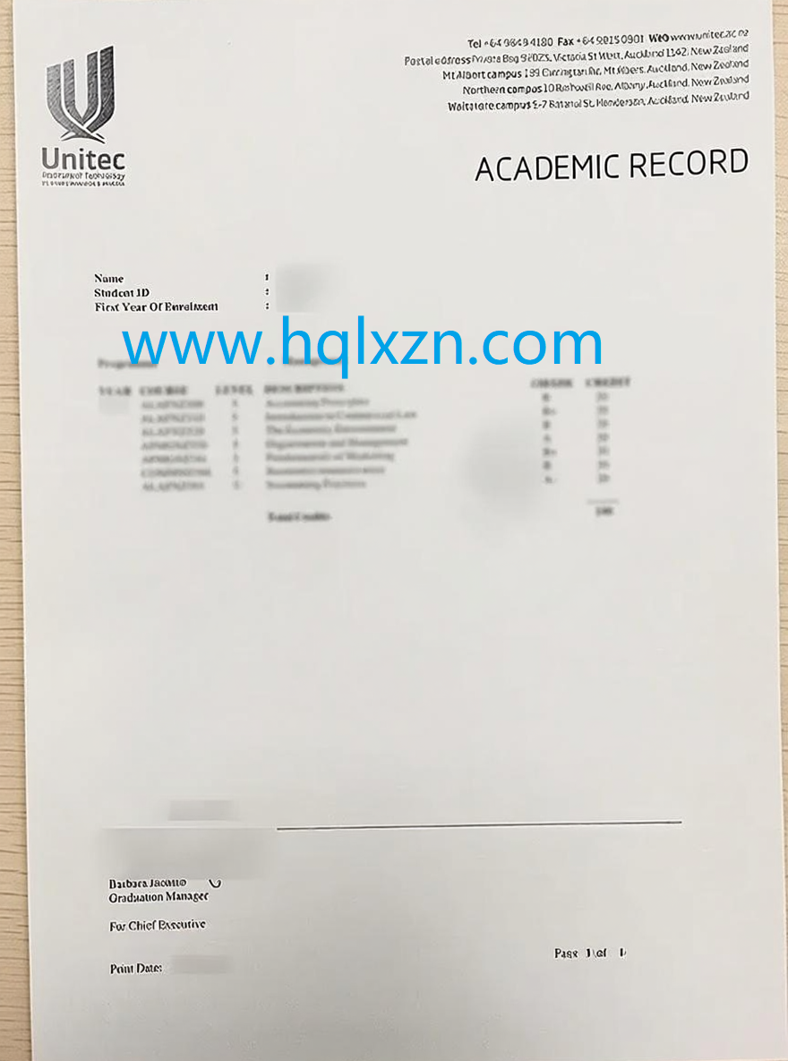 办理UNITEC理工学院成绩单需要多久，有哪些专业可以选择? loading=