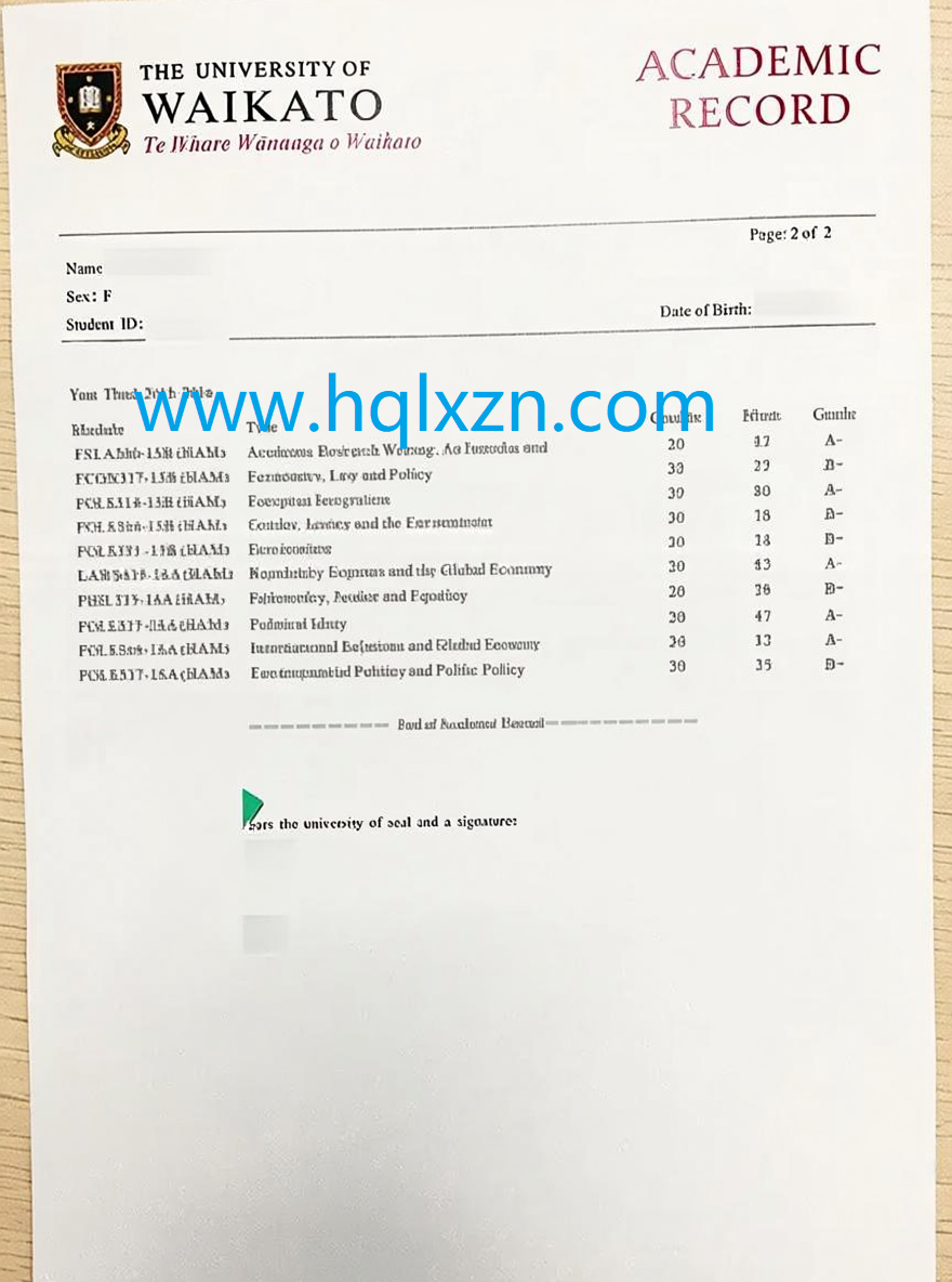 毕业季如何办理怀卡托大学成绩单，怀卡托成绩单购买方法 loading=